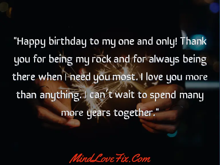 Short Love Quotes For Him On His Birthday